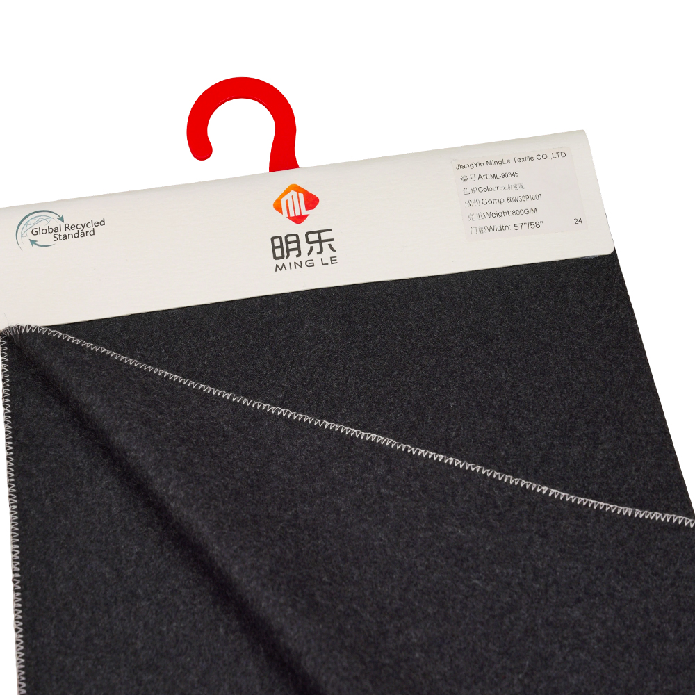 60% Olann, 30% poileistir, 10% Snáithín Eile, 800G/M, Liath Dorcha, Melton ML-90345