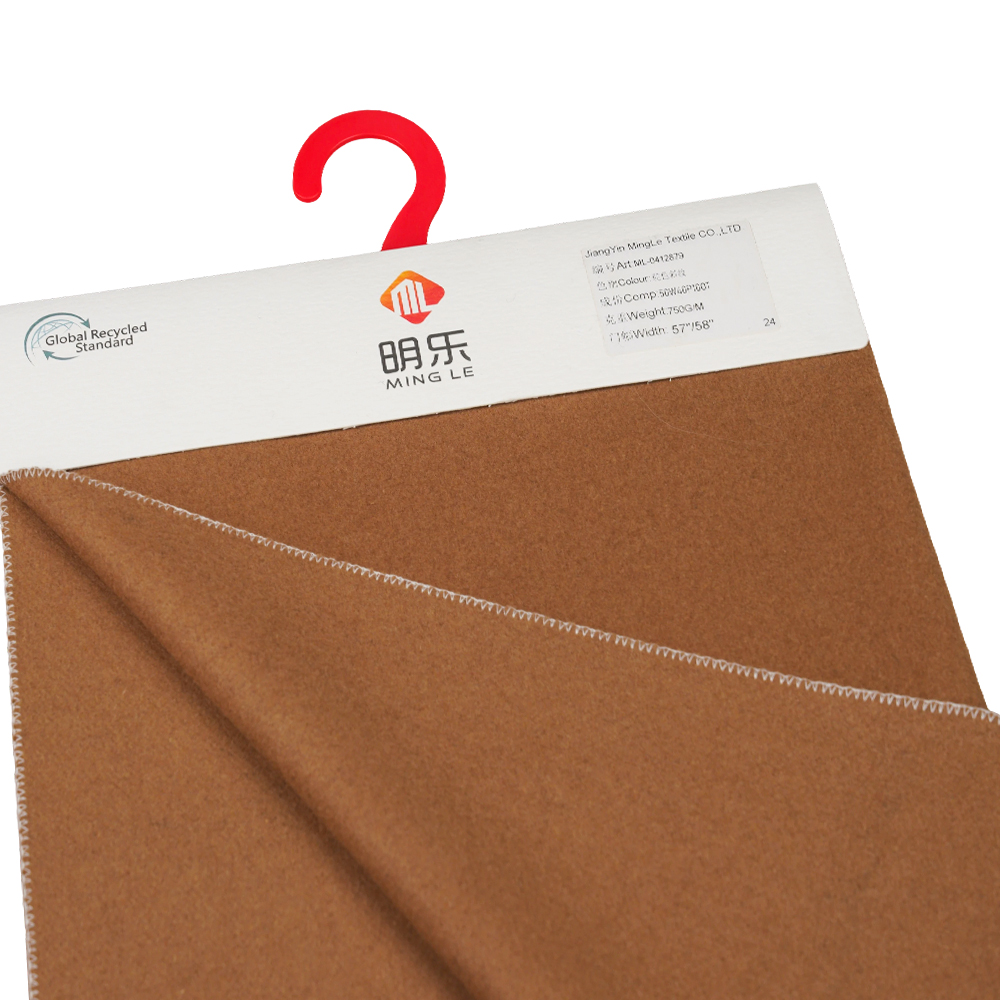 50% Olann, 50% Snáithín Eile, 730G/M, Camel, Fabraic Twill Melton, ML-0412879