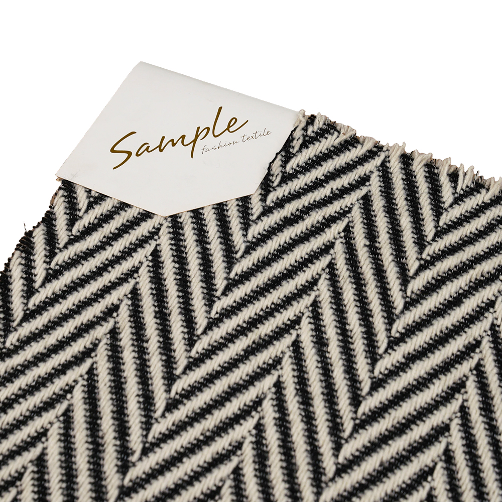 100% eile, 720G/M, Clasaiceach Dubh Agus Bán, Snáth Tweed, ML-70230021-22090