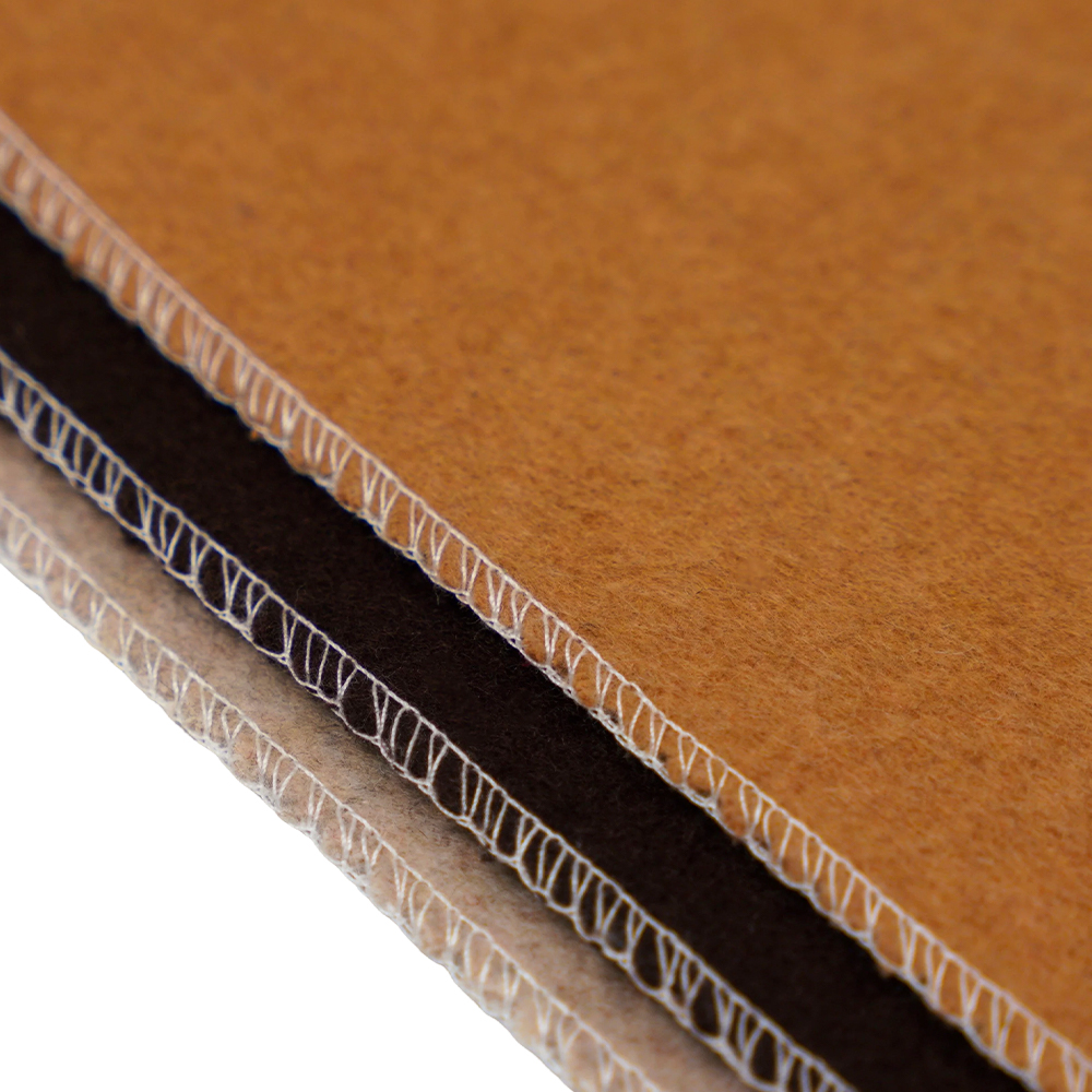 20% Olann, 70% poileistir, 10% Snáithín Eile, 870G/M, Camel, Fabraic Olann Dhá Aghaidh, ML-110037-9