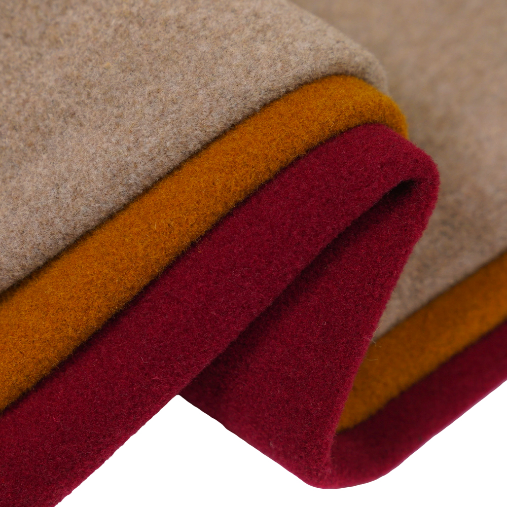 50% Olann, 50% Snáithín Eile, 750G/M, Camel Buí, Fabraic Velvet, ML-DALAN-D