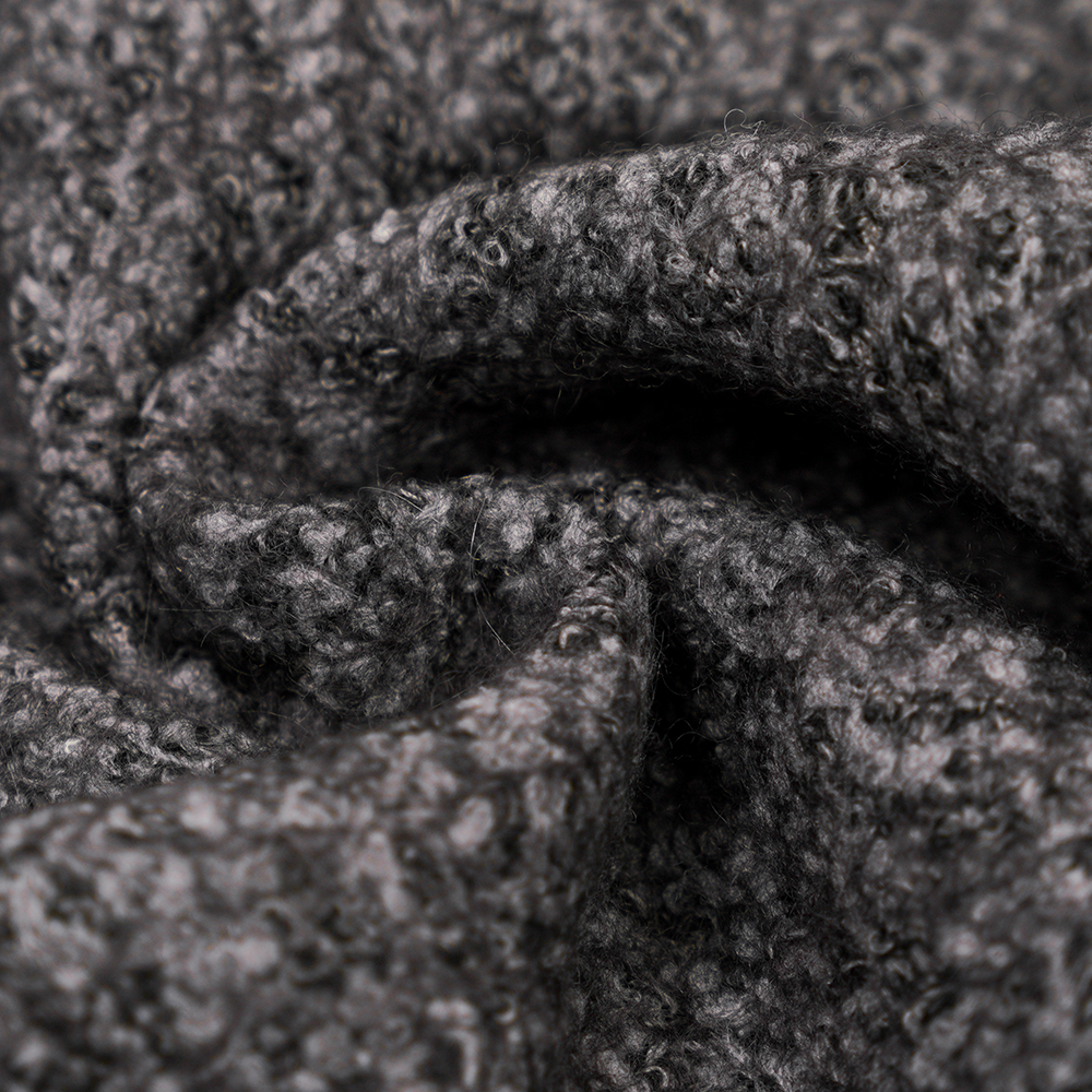 40% Olann, 60% poileistir, 750G/M, Dubh Agus Liath, Fabraic Olann Cniotála Bali, ML-70165440-75